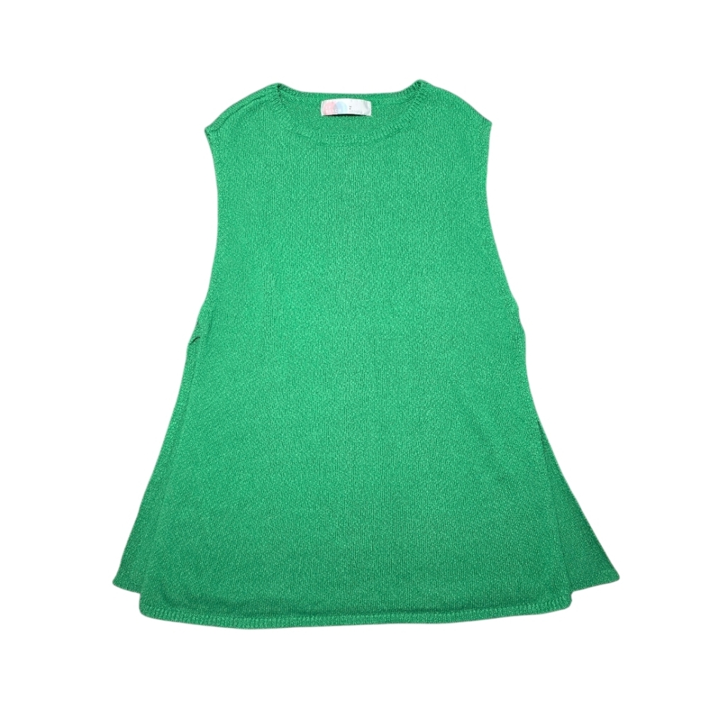 Women's Sleeveless Tunic Top in Kelly Green